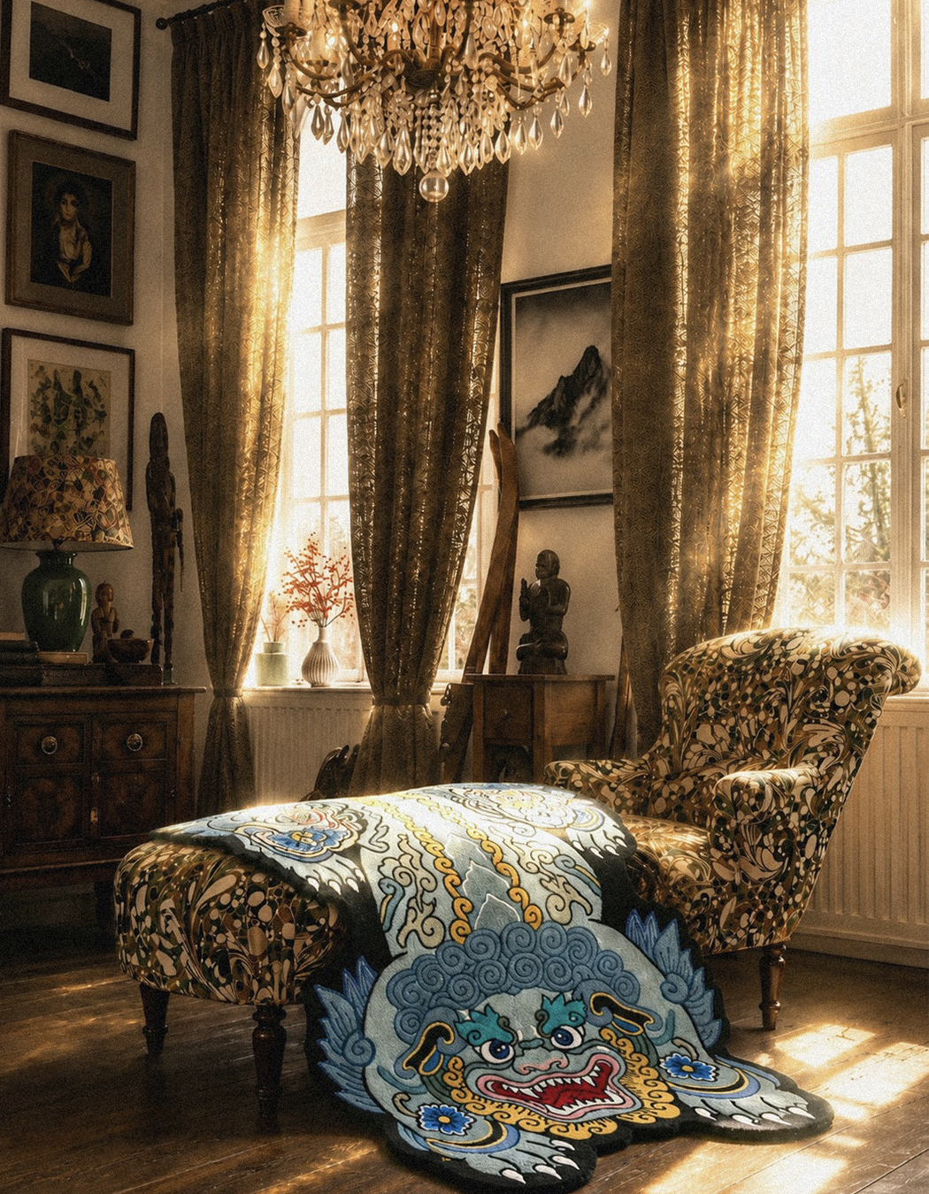 Alternative view of 'Lumin' Liondog rug