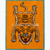 'TIBETAN TIGER HUNTING SHAPE' BORDER RUG