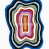 CARVED MULTICOLORED 'ILLUSION STRIPES'