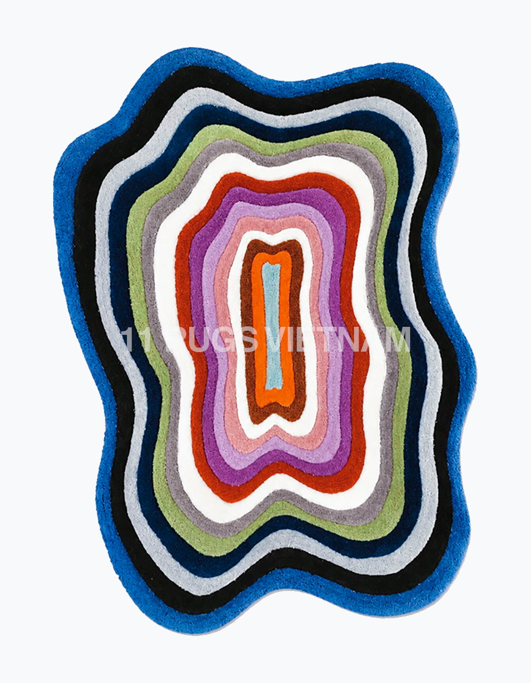 CARVED MULTICOLORED 'ILLUSION STRIPES'